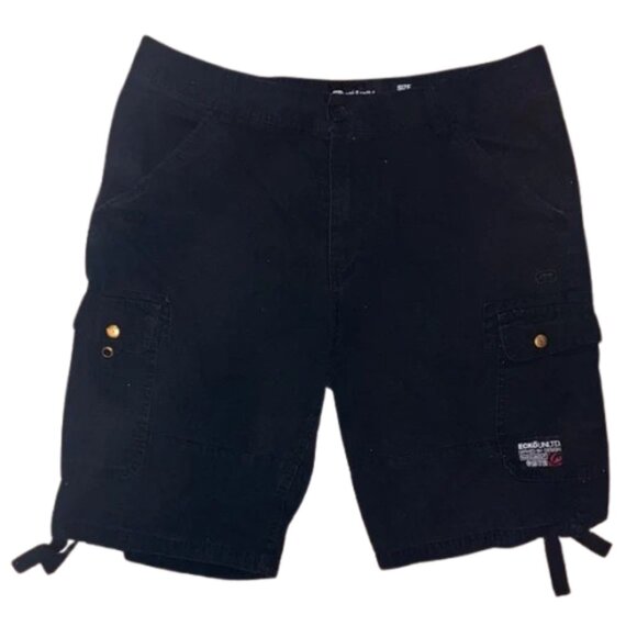 Ecko Unlimited Men's Black Cargo Shorts - Picture 1 of 10